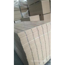 Low price green color  Slat wall MDF board